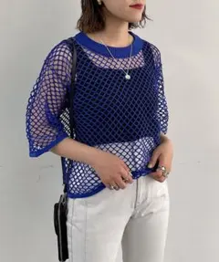 売り切り価格！PAGEBOY★カットメッシュプルオーバーのサムネイル