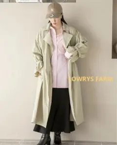 LOWRYS FARM◆ドロストユルトレンチコート◆ベージュ