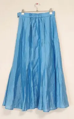 美品 ノーリーズ 麻混 夏色 スカートのサムネイル