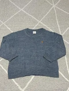 GAP 2歳用 ブルー クルーネック ニットセーター