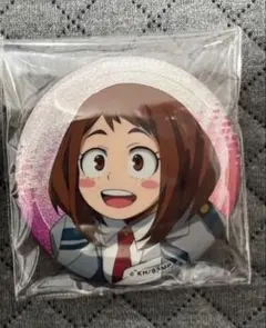 僕のヒーローアカデミア グリッター缶バッジ ヒロアカ お茶子