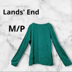 Lands' End 【M/P】長袖Tシャツ グリーン
