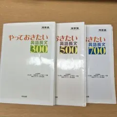 やっておきたい英語長文 300 500 700 3冊セット