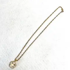 美品【 vintage 】 レトロネックレス　ゴールド　パール