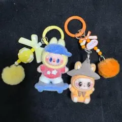 ラブブLABUBU大人気かわいいキャラクター キーホルダーセット