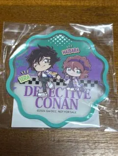 名偵探柯南 壓克力杯墊 磁鐵貼 2件組