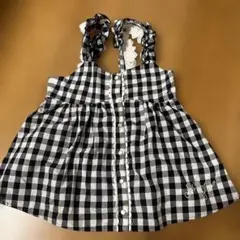 Mezzo Piano ギンガムチェックペプラムキャミ120〜130