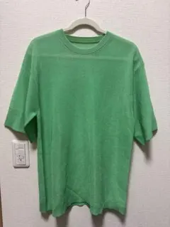KBF 半袖ニット グリーン