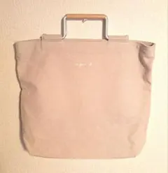 【agnes b】☆未使用☆アニエスベー ナチュラルベージュ ハンドバッグのサムネイル