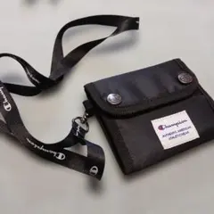 Champion 三つ折り財布 ブラック