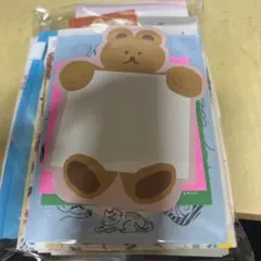 クマ形メモ帳セット　紙ものおすそ分け