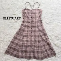 美品✨JILLSTUART ジルスチュアート　キャミワンピース　チェック柄　Sのサムネイル