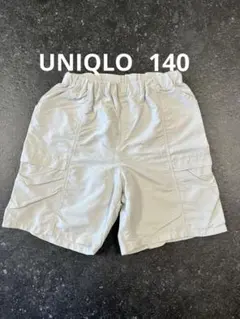 【美品】UNIQLO キッズ　ギアショートパンツ/水陸両用　ナチュラル