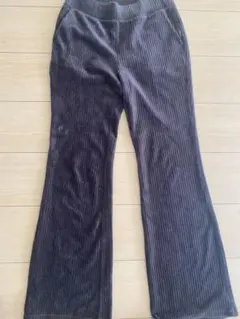 UNIQLO M コーデュロイ フレアパンツ ダークグレー