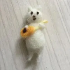 ギターを弾くくまちゃん 羊毛フェルト