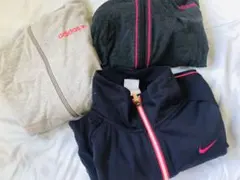 レディース パーカ 3点セット ピンク アディダス ナイキ