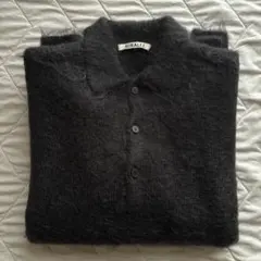AURALEE Brushed kid mohair knit poloのサムネイル