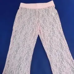 SHEIN レース レギンス ピンク S