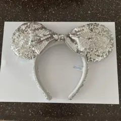 ディズニー　カチューシャ　シルバー