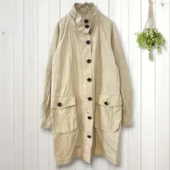 ブギウギ チムニーカラー モッズコート ロング丈 シャカシャカ トレンチ 羽織♥