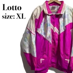Lotto イタリア ナイロンジャケット 80s 90s 派手 ピンク