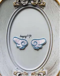 天使の羽　ツバサ　翅　翼　刺繍アイロンワッペンシートタイプ