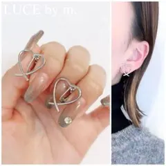 1072 シルバー シンプル イヤリング お洒落 大人可愛い