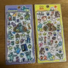プチドロップステッカーシール　トイストーリー　モンスターズインク　ズートピア
