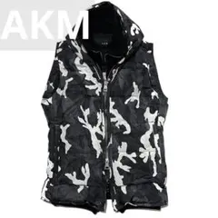 定価15.4万AKM CAMO BORDER SKI HOODEDダウンベストS