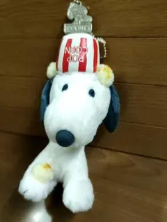 2018年 USJ スヌーピー ボップコーン キーチェーン付マスコットぬいぐるみ