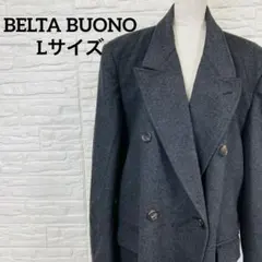BELTA BUONO 100%カシミヤ ダブルチェスターコート ロングコートLのサムネイル
