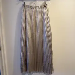 プリーツロングスカート サイズF