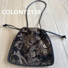 COLONY2139 エスニック柄　巾着ショルダーバッグ