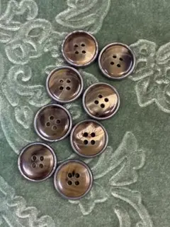 本水牛ボタンセット 8個