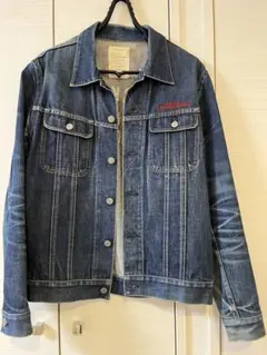 ワコマリア デニムジャケット L インディゴ 裏地デザイン 日本製 春秋 ワコマリア デニムジャケット L インディゴ 裏地デザイン 日本製