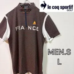 【Le Coq Sportif GOLF】美品　ハーフジップ半袖シャツ　メンズ