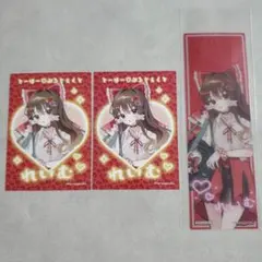 東方Project　アニメイト　平成ギャル　博麗霊夢　ミニフォト2枚　特典しおり