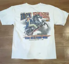 雙面印刷 美國古著 00年代 口袋T  આન્કલ સામ 摩托車