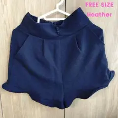 ウエストゴム ショートパンツ ブラック フリーサイズ