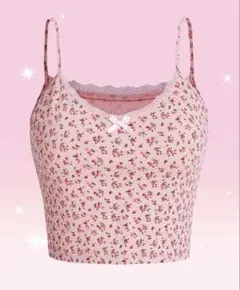 SHEIN romwe kawaii 小花柄 キャミトップ