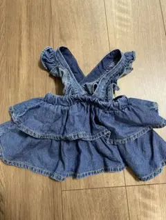 breeze フリル ジャンパースカート ジャンスカ デニム