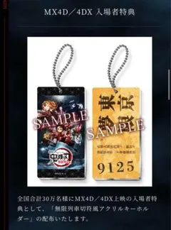 鬼滅の刃 劇場版 無限列車編 入場特典 キーホルダー