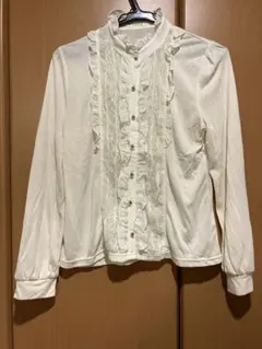 axes femme フリル　ニット　ブラウス