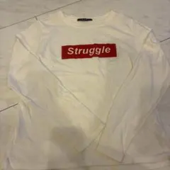 INGNIプリント ホワイト長袖Tシャツ M