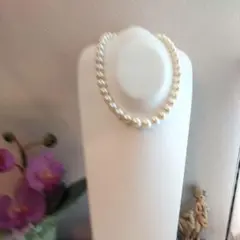 K14WG大粒南洋真珠ネックレス