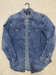 極美品 RRL デニムウエスタンシャツ コンチョボタン XLサイズ - メルカリ