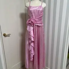 イチオク ロングドレス フリル ビジュー ステージ衣装