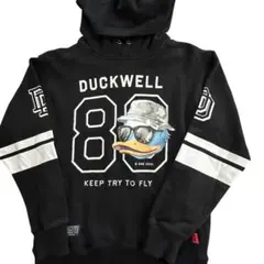 メンズ トレーナー 黒 Mサイズ フード ストリート系 目立つ パーカー