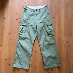 ユニクロ JWアンダーソン ワイドカーゴパンツ カーキ 綿100 483511