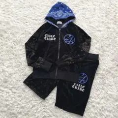 24karats セットアップ ベロア アーム取り外し可 ブラックM EXILE